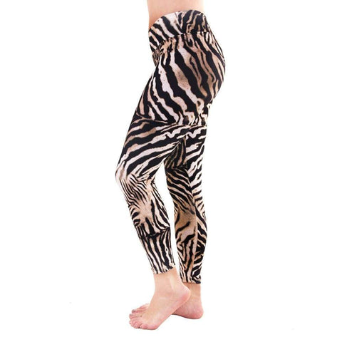 7/8 Legging Golden Zebra (Final Sale) - Leggings