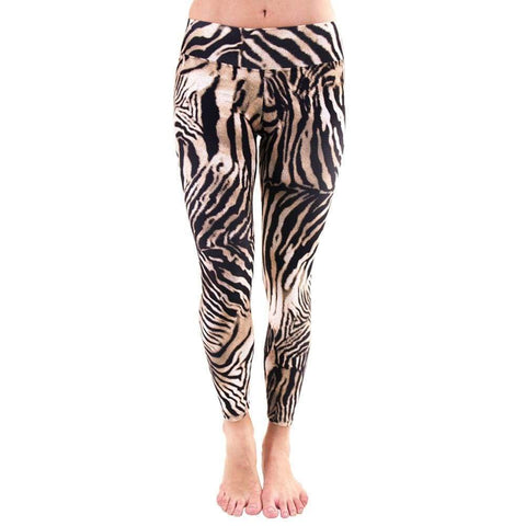 7/8 Legging Golden Zebra (Final Sale) - Leggings