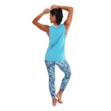 Fight Like A Girl Muscle Tank Iii Blue Sky - Tanks
