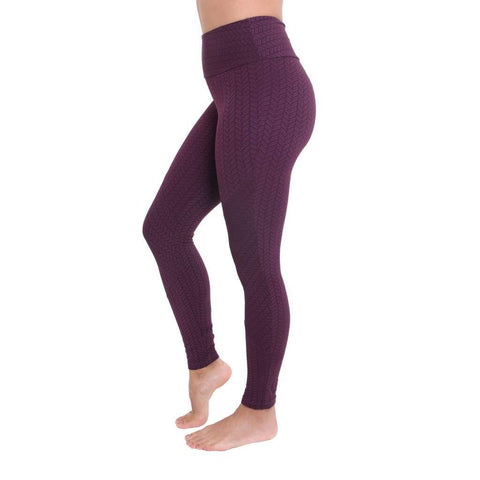 Jacquard Legging Grape - Leggings