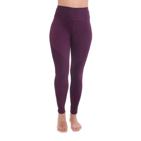 Jacquard Legging Grape - Leggings