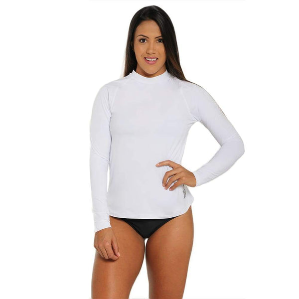 Sun Away Long Sleeve White - Tops