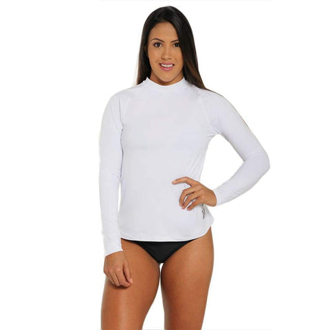 Sun Away Long Sleeve White - Tops