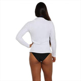 Sun Away Long Sleeve White - Tops