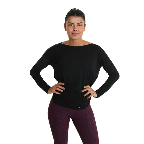 Twist And Shout Long Sleeve Black - Tops