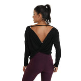 Twist And Shout Long Sleeve Black - Tops