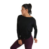 Twist And Shout Long Sleeve Black - Tops